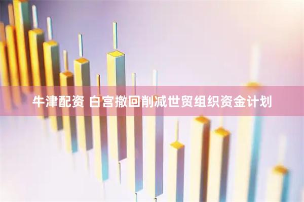 牛津配资 白宫撤回削减世贸组织资金计划
